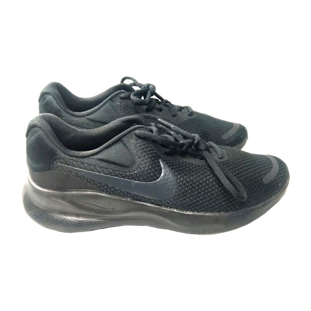 Nike Revolution 7 Running Shoes Men's Size  7.5 Black Off Noir